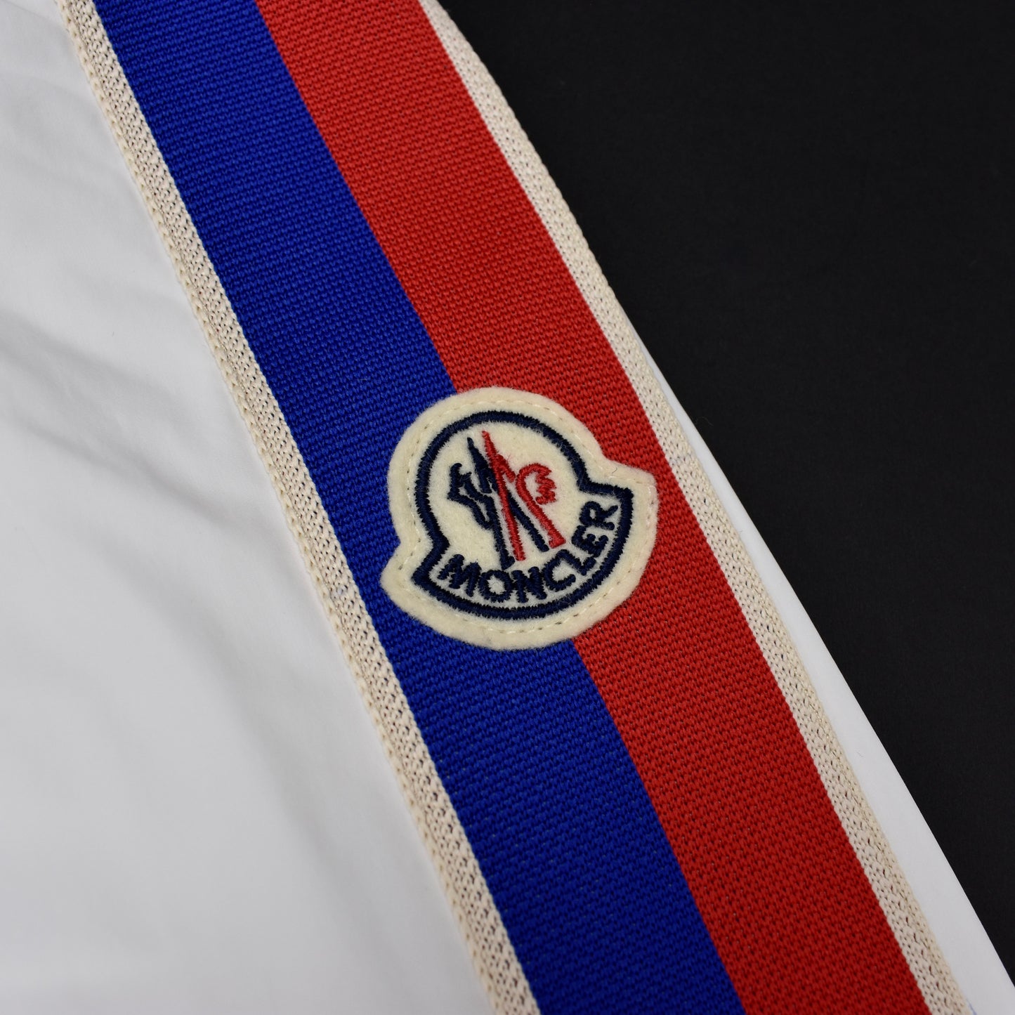 Moncler - White Logo Stripe Rukbat Jacket