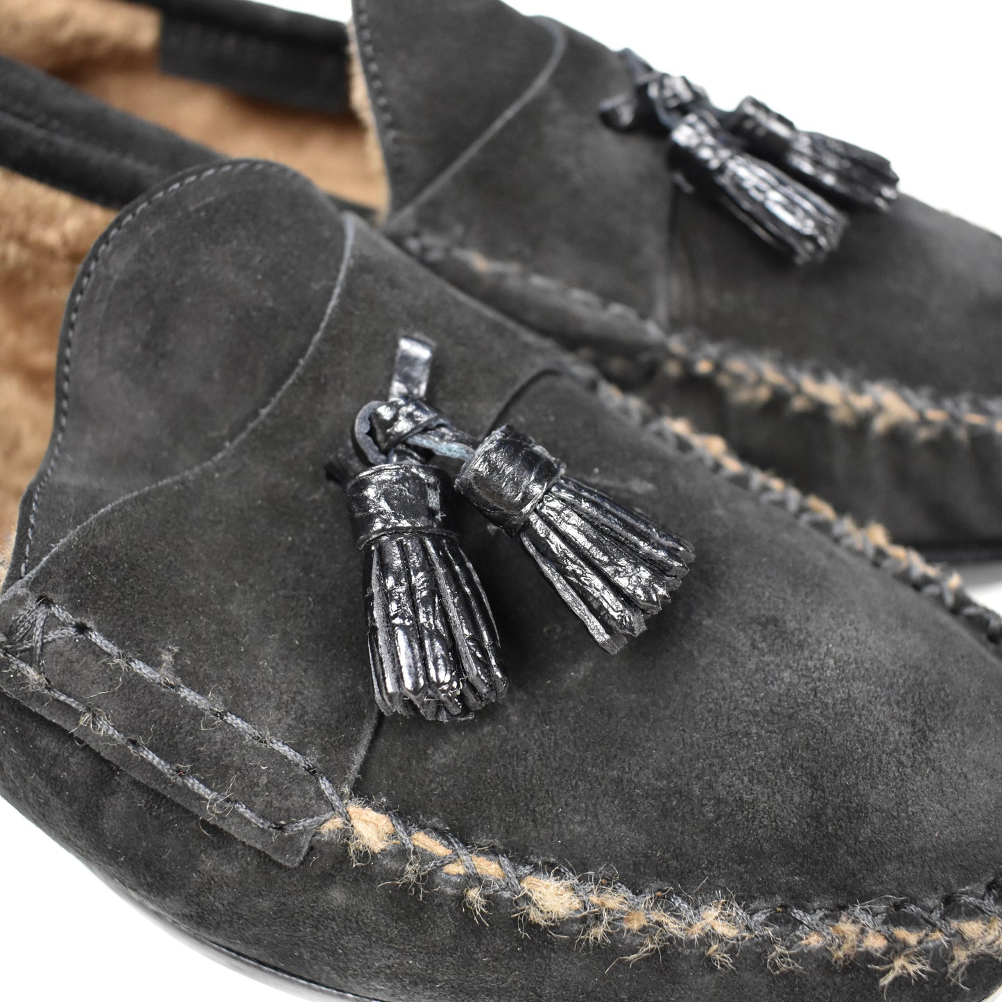 Tom Ford - Genuine Shearling Fur Tassel Loafers