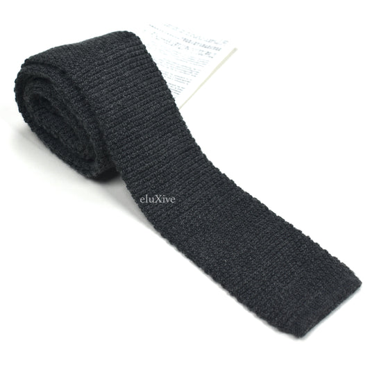 Brioni - Gray Cashmere / Silk Knit Tie