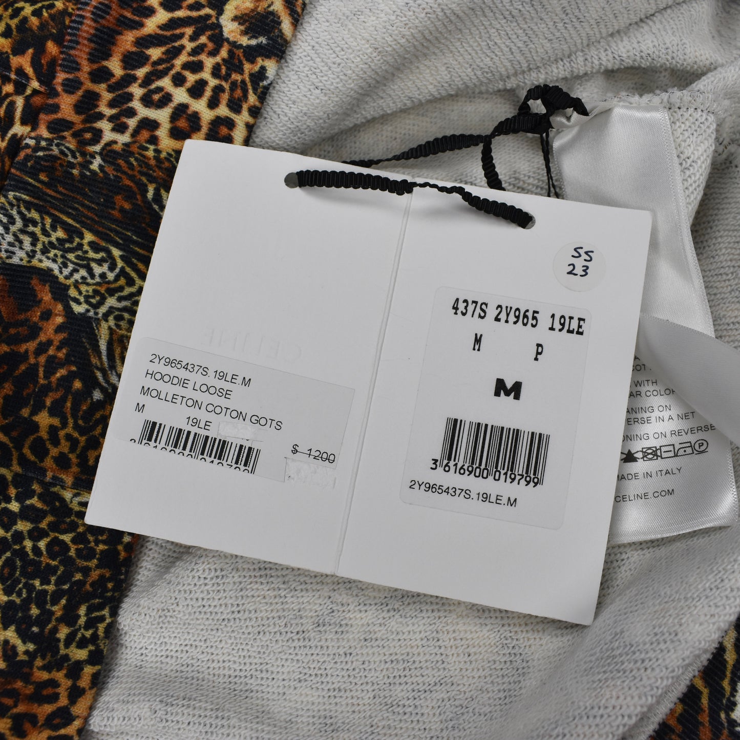 Celine - Allover Leopard Print Hoodie