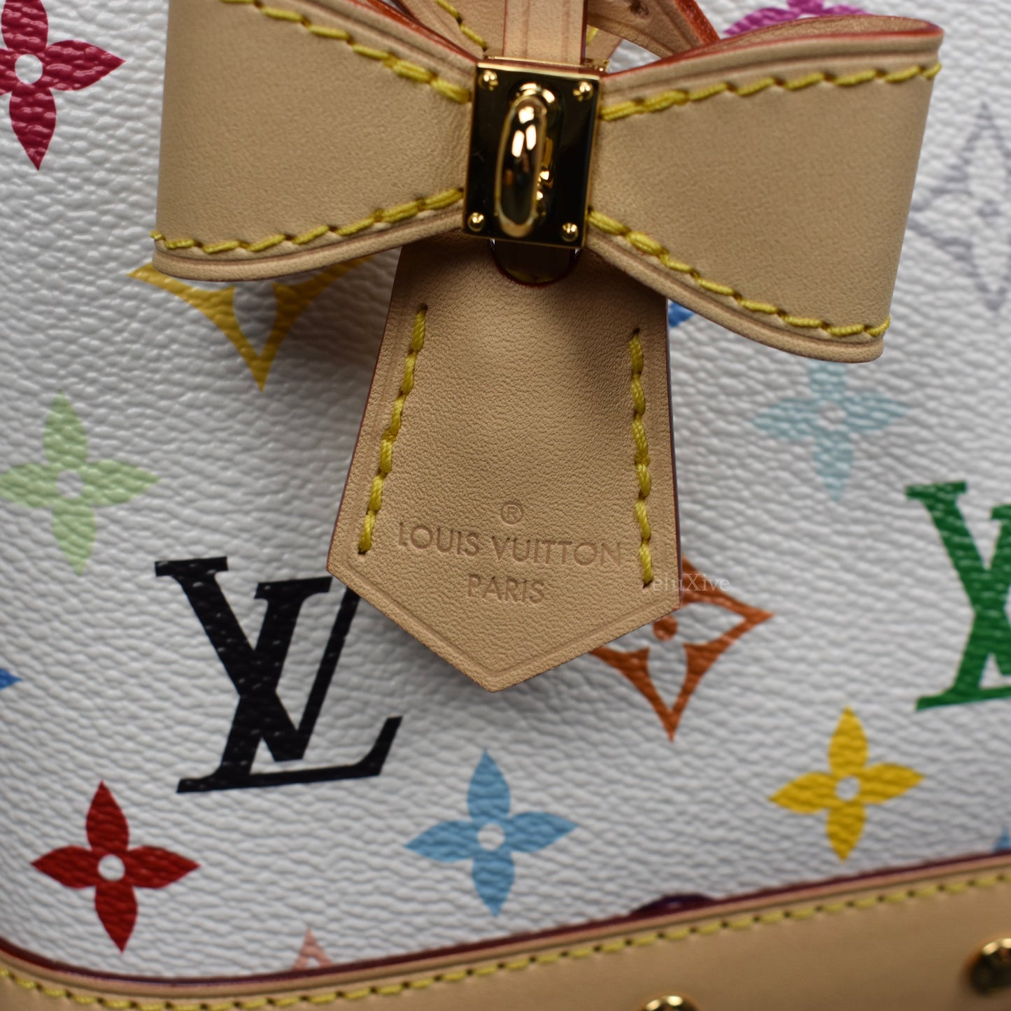 Louis Vuitton x Murakami - Multicolor Monogram Alma BB Bag (White)