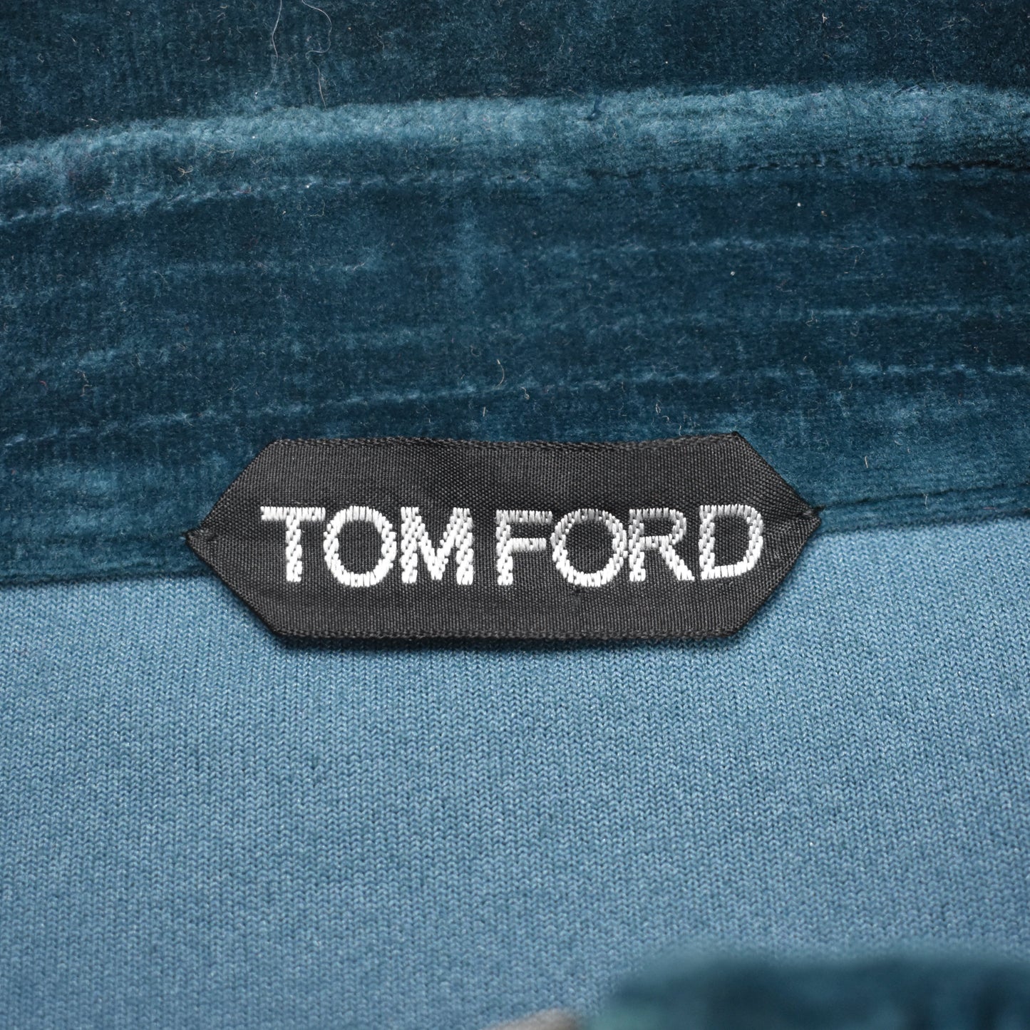 Tom Ford - Teal Blue Velour Track Jacket
