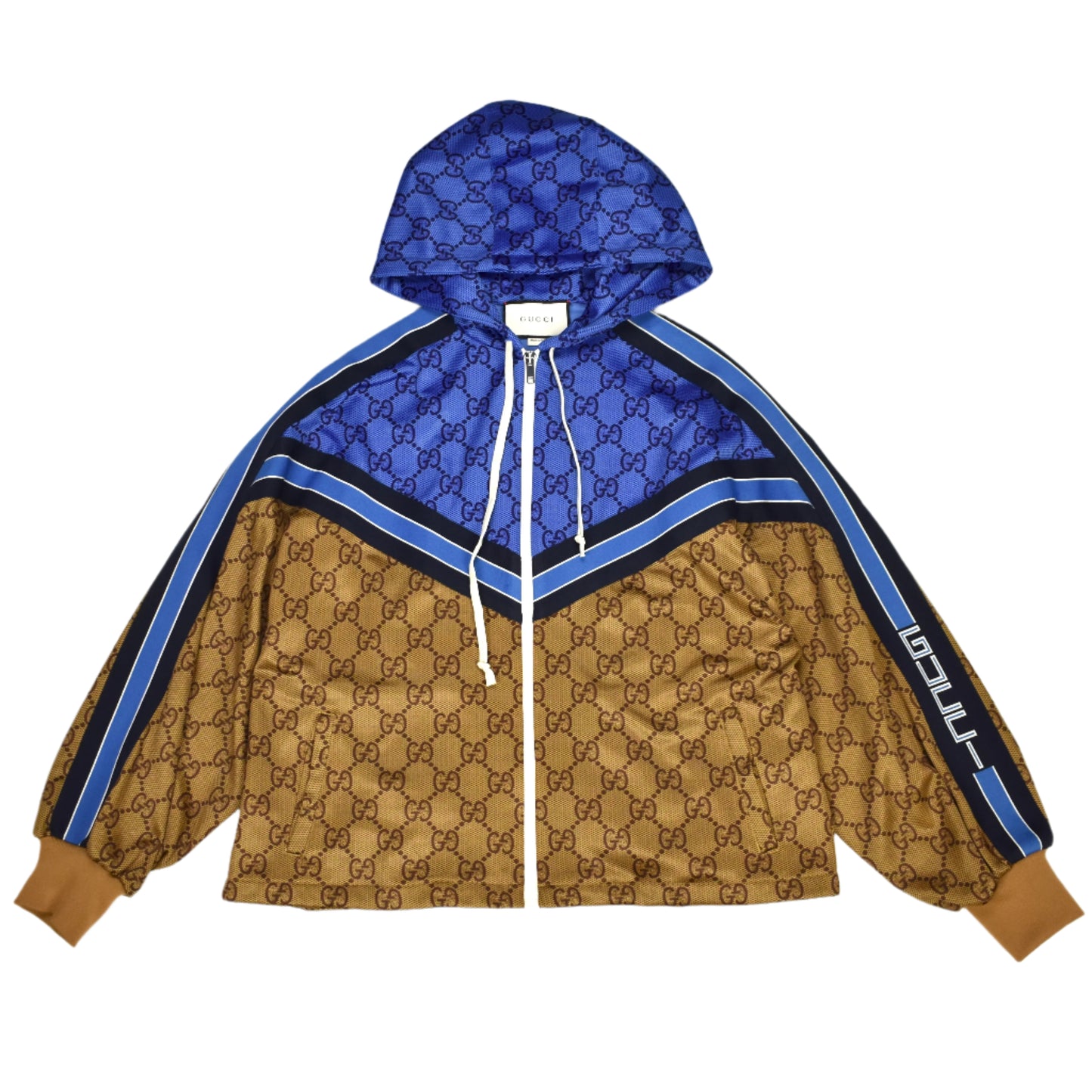 Gucci - Allover GG Monogram Logo Pleated Track Jacket