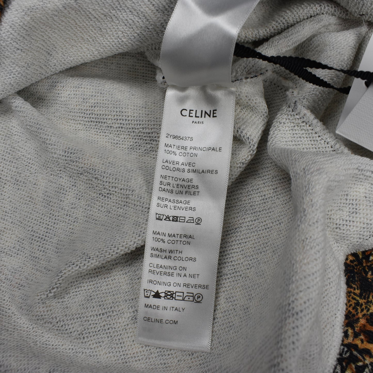 Celine - Allover Leopard Print Hoodie