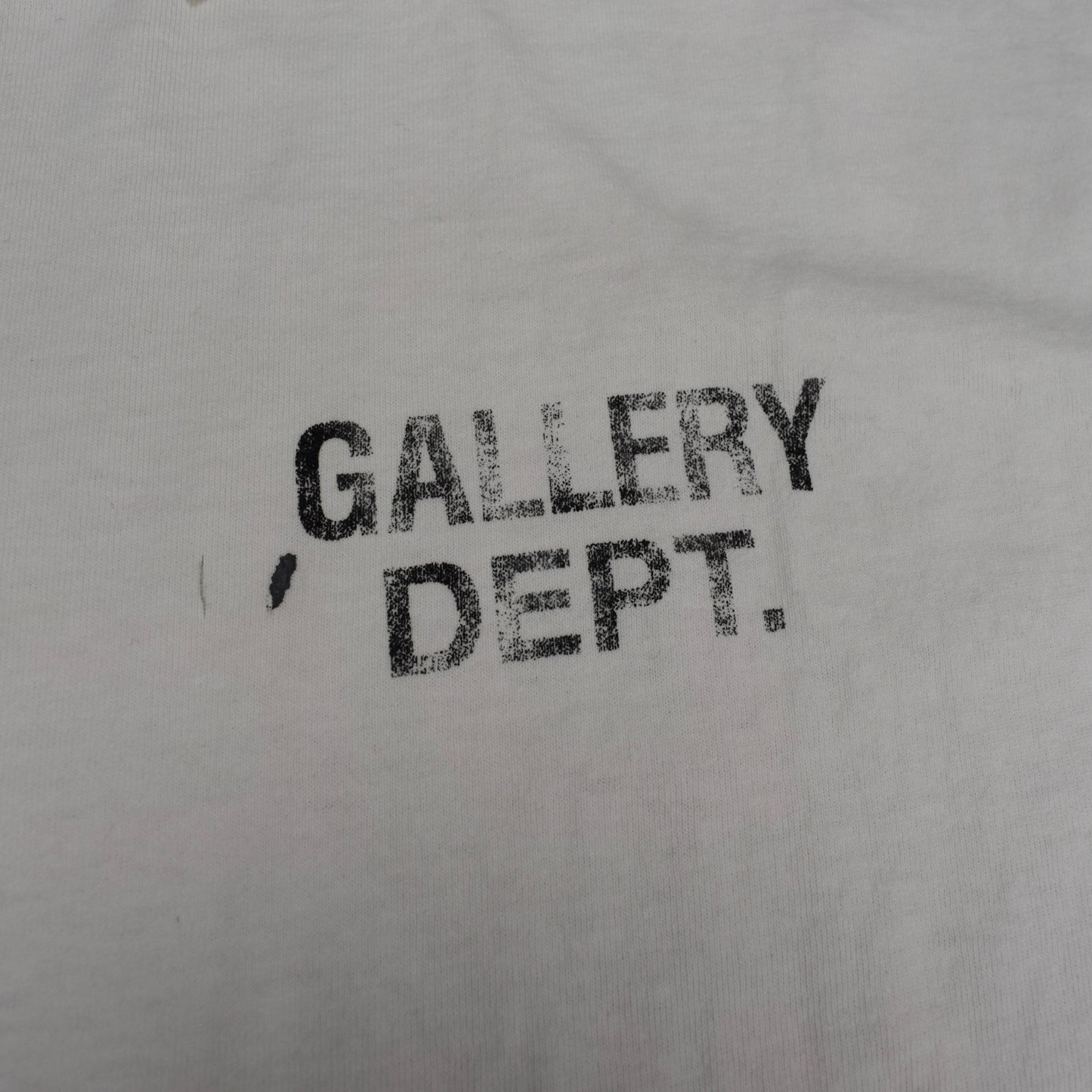 Gallery Dept. - White Miami Logo Paint Splatter Boardwalk T-Shirt