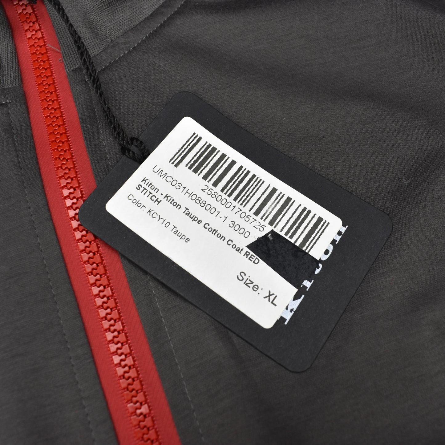 Kiton - Red Stitch Lightweight Track Jacket (Charcoal Gray)
