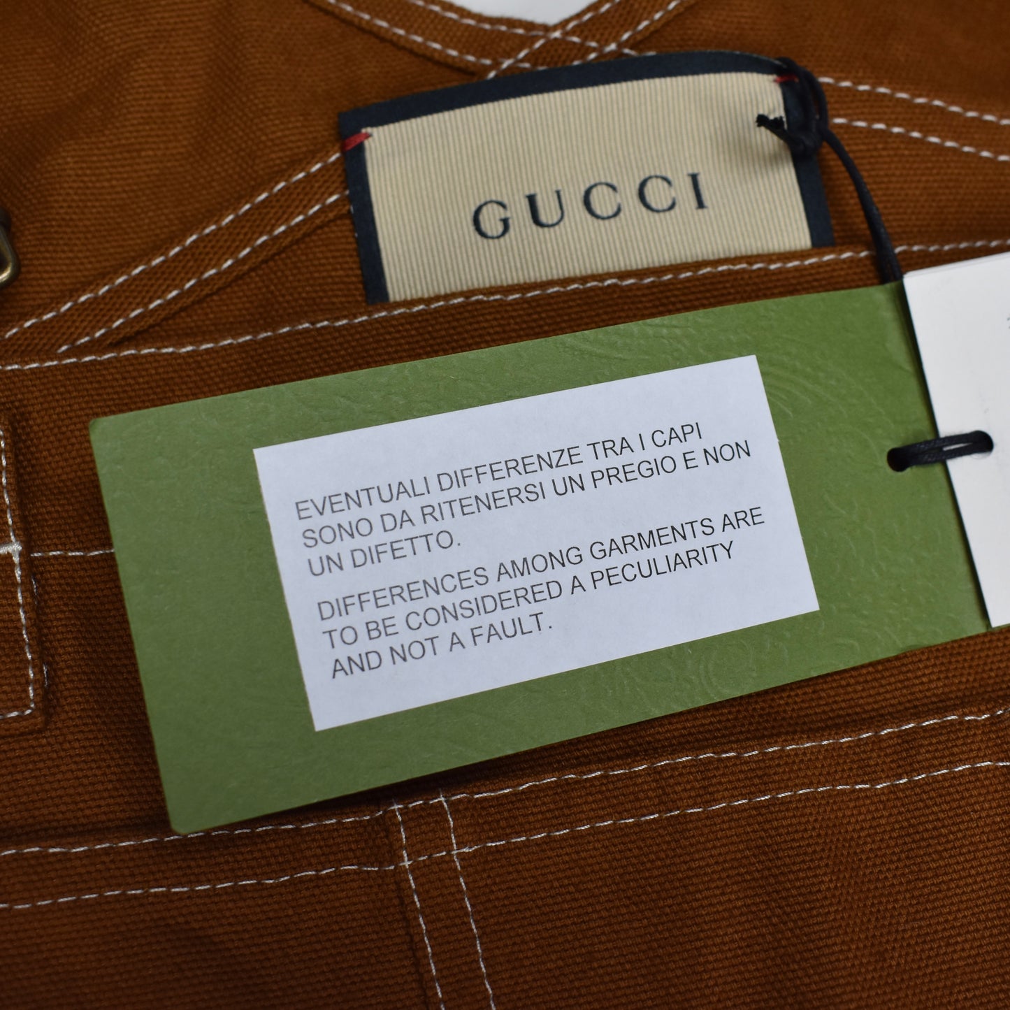 Gucci - Brown Canvas GG Monogram Overalls