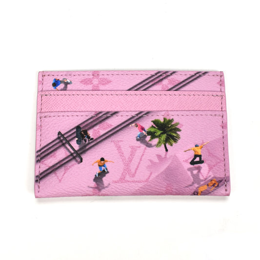 Louis Vuitton - Skateboard Monogram Double Card Holder (Pink)