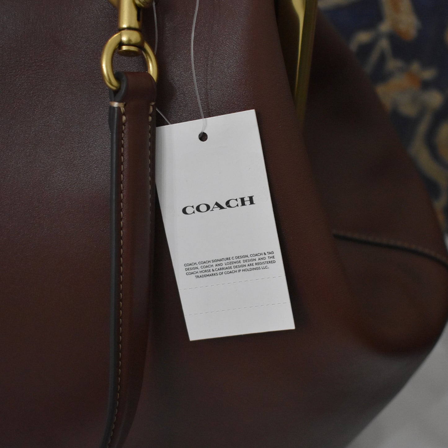 Coach - Large Kisslock Frame Bag (Dark Brown)