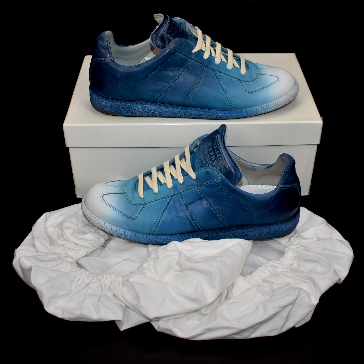 Maison Margiela - Artisinal Blue & White Degrade GAT Sneakers