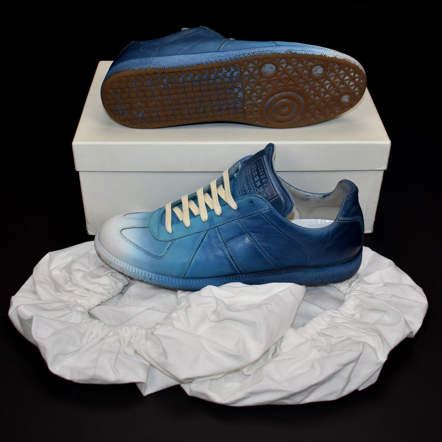 Maison Margiela - Artisinal Blue & White Degrade GAT Sneakers