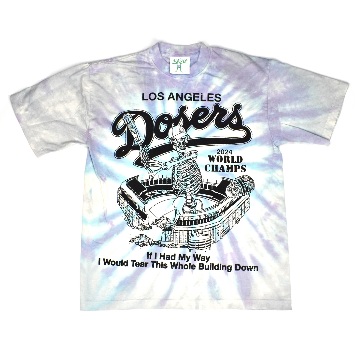 Online Ceramics - LA Dosers 2024 World Champs T-Shirt (Tie-Dye)