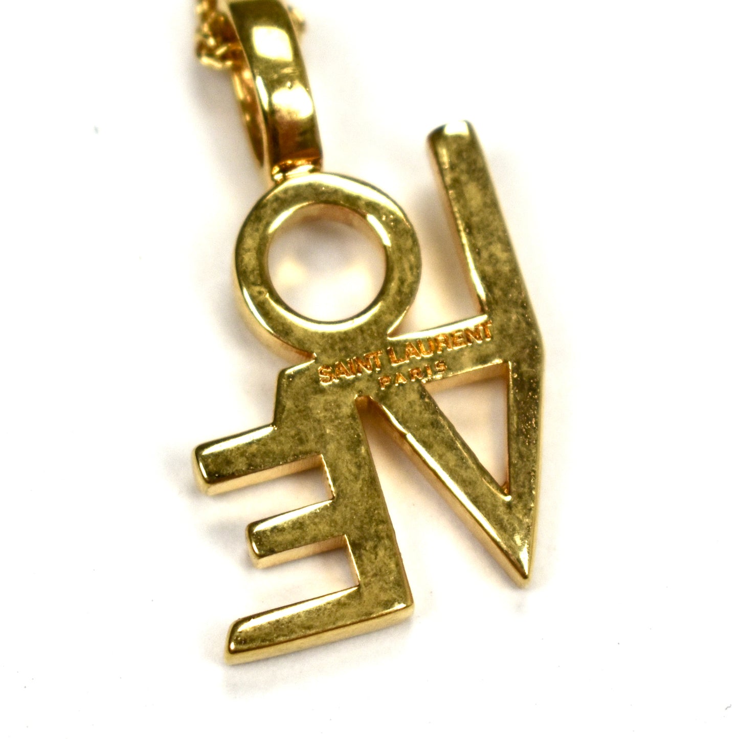Saint Laurent - Gold Love Pendant Necklace