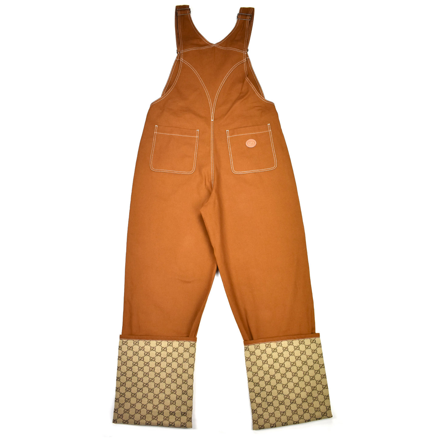 Gucci - Brown Canvas GG Monogram Overalls