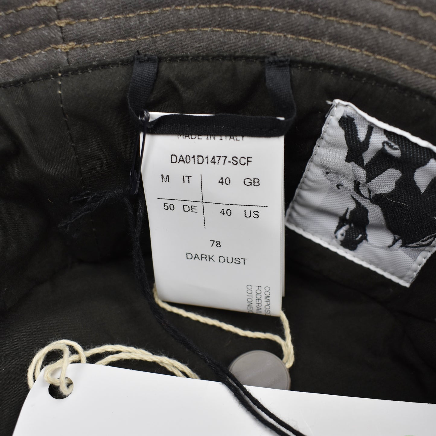 Rick Owens DRKSHDW - Dark Dust Gilligan Narrow Brim Bucket Hat