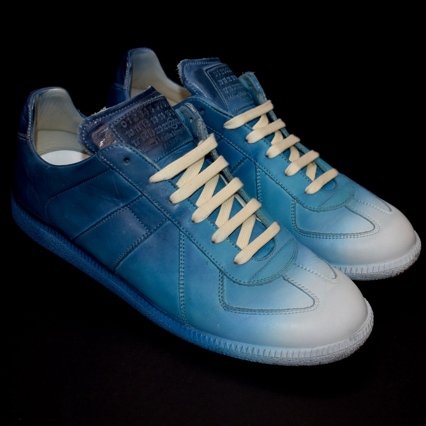 Maison Margiela - Artisinal Blue & White Degrade GAT Sneakers