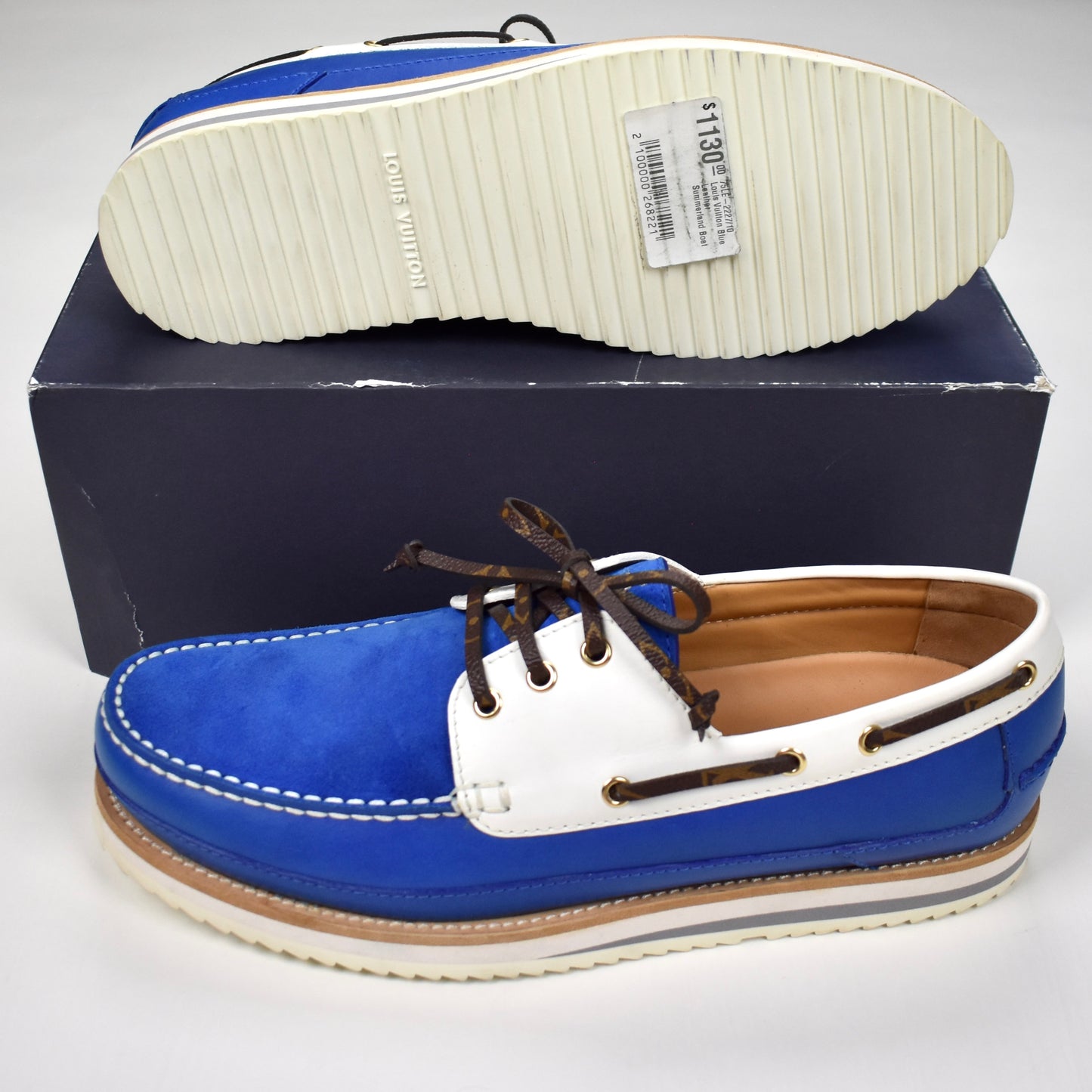 Louis Vuitton - Blue Summerland Boat Shoes