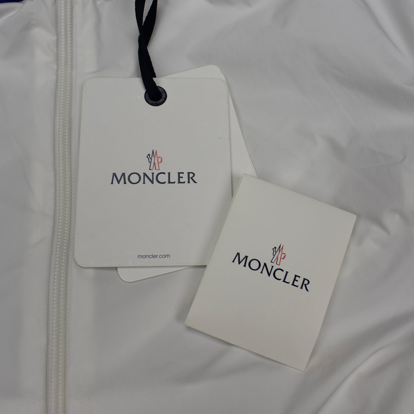 Moncler - White Logo Stripe Rukbat Jacket