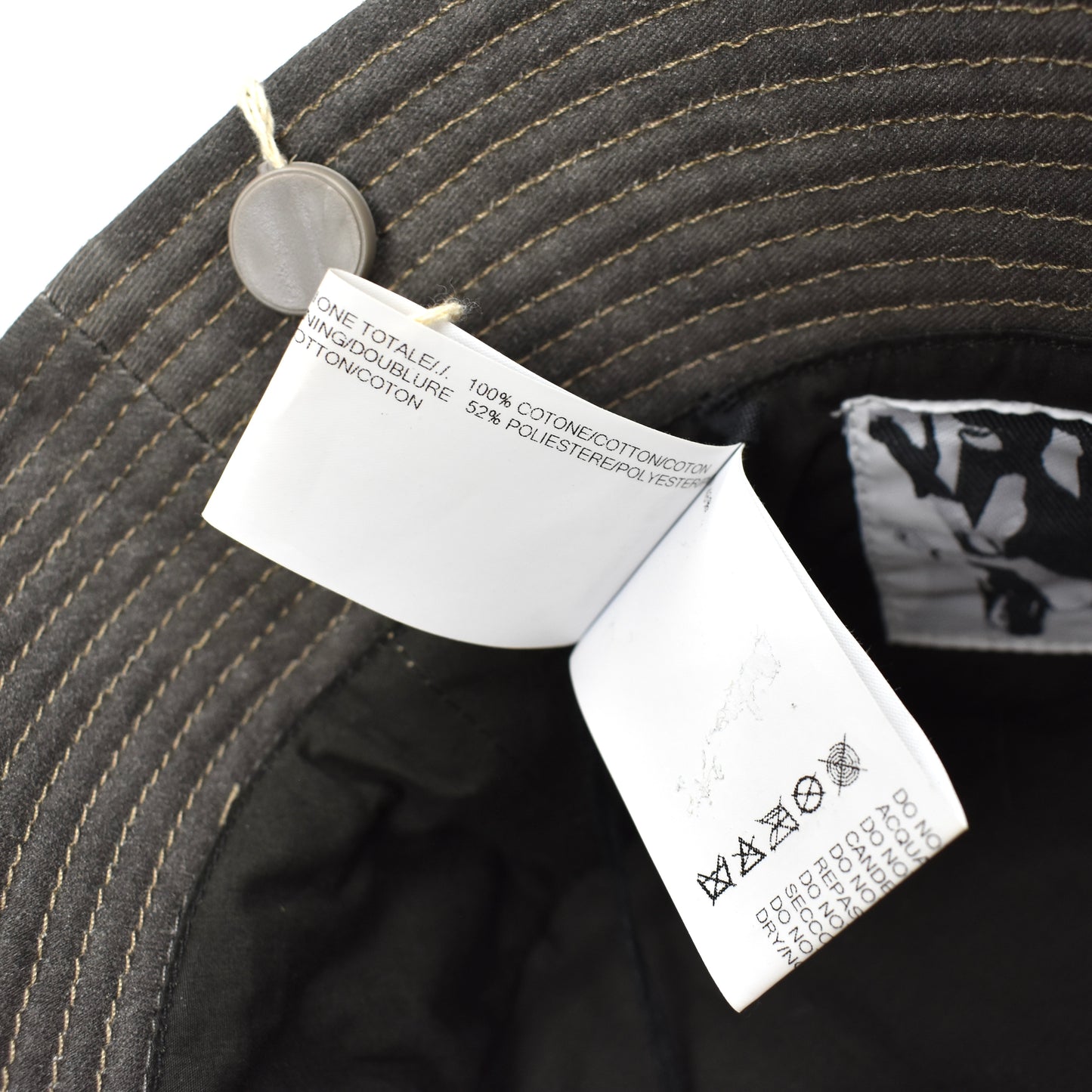 Rick Owens DRKSHDW - Dark Dust Gilligan Narrow Brim Bucket Hat