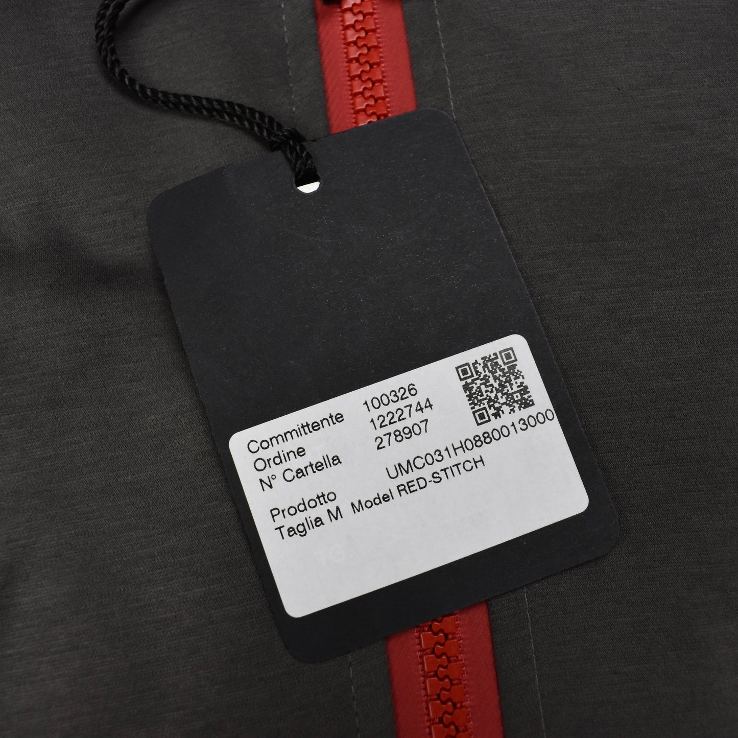 Kiton - Red Stitch Lightweight Track Jacket (Charcoal Gray)