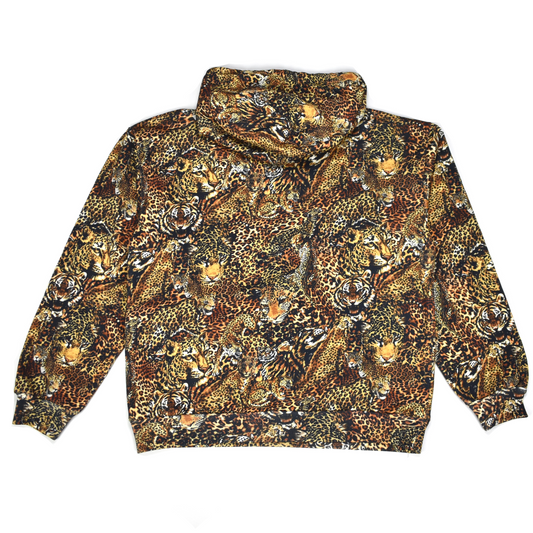 Celine - Allover Leopard Print Hoodie