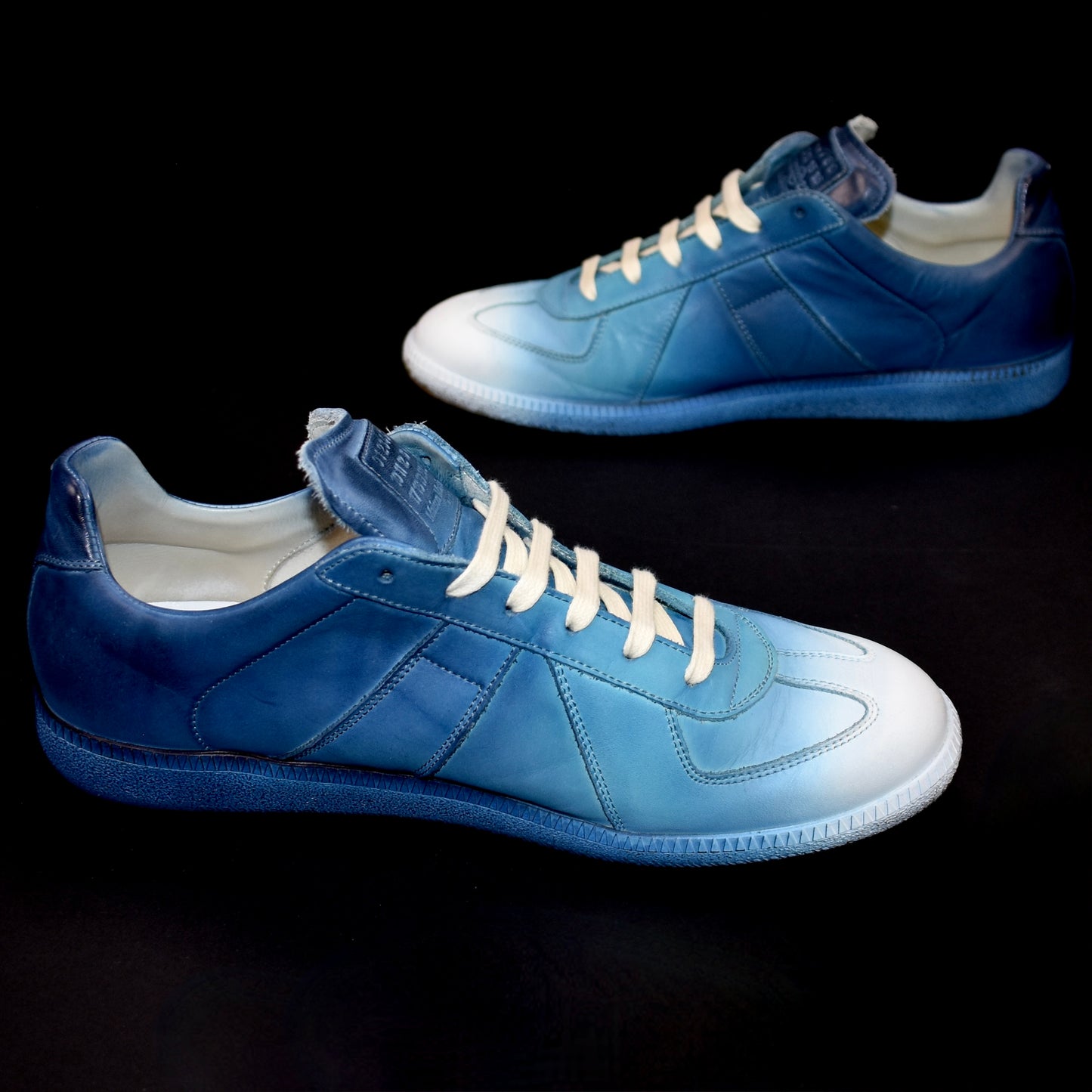 Maison Margiela - Artisinal Blue & White Degrade GAT Sneakers