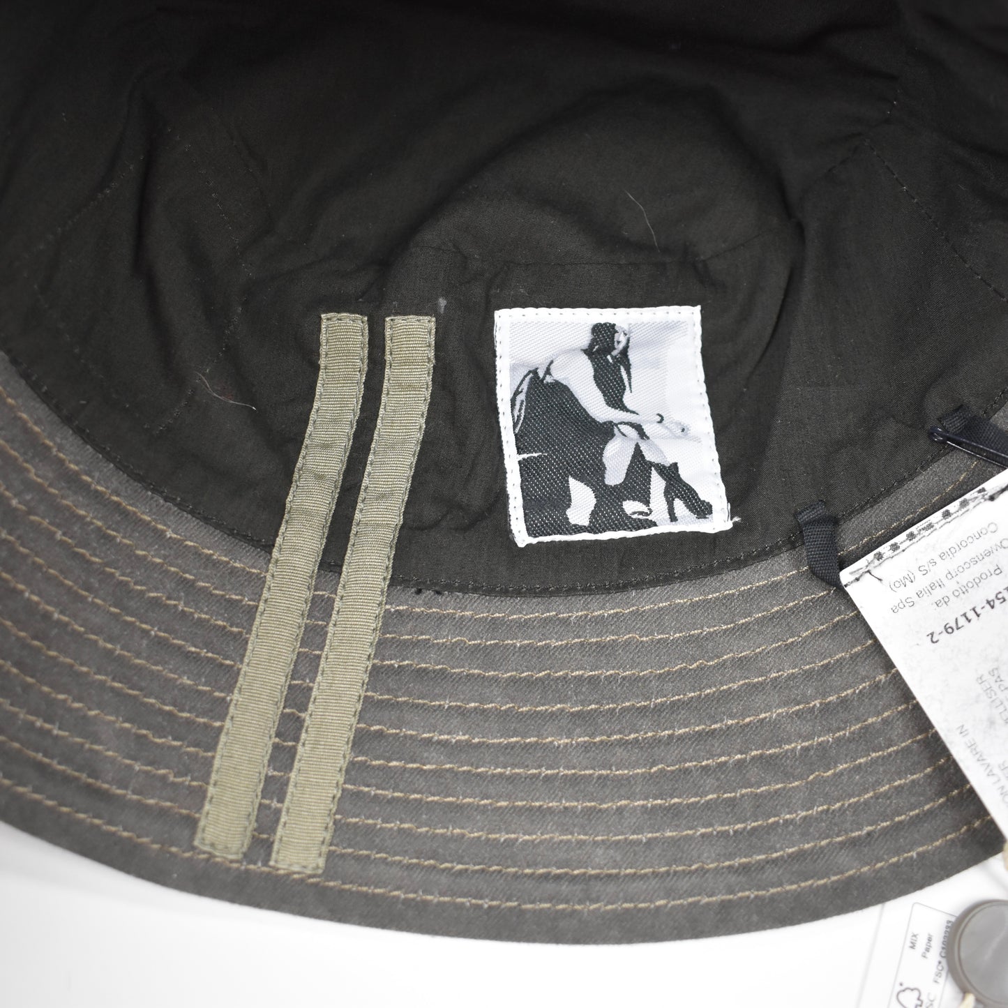Rick Owens DRKSHDW - Dark Dust Gilligan Narrow Brim Bucket Hat