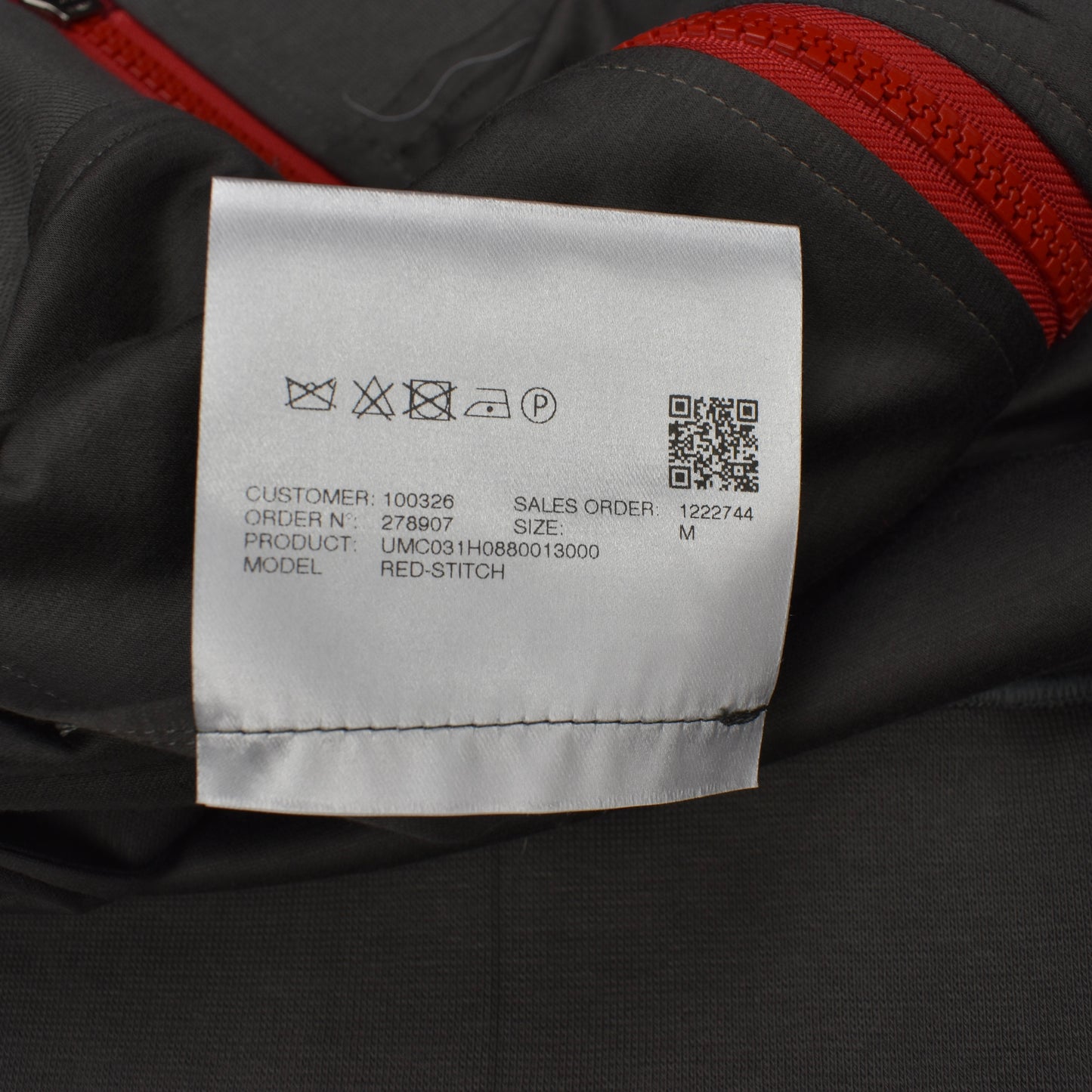Kiton - Red Stitch Lightweight Track Jacket (Charcoal Gray)
