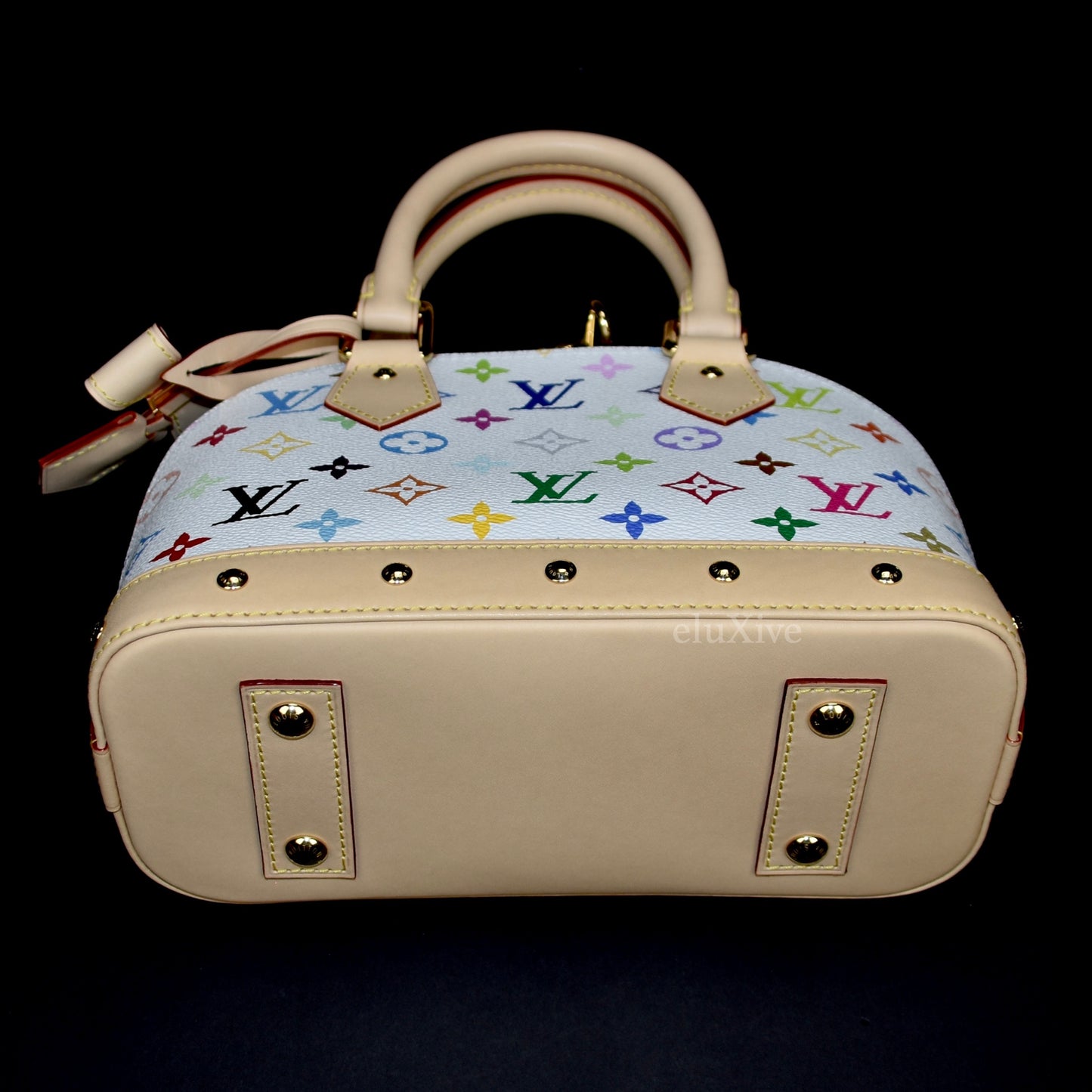 Louis Vuitton x Murakami - Multicolor Monogram Alma BB Bag (White)