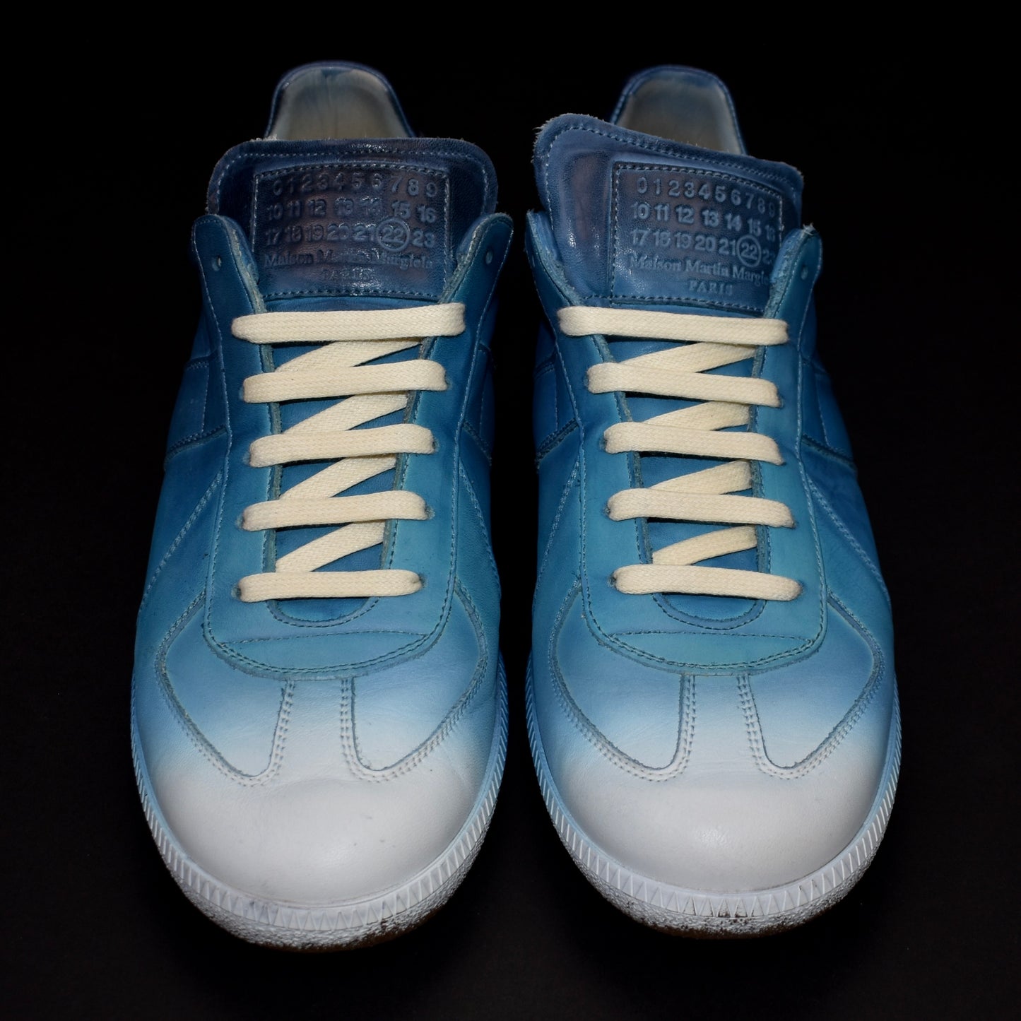 Maison Margiela - Artisinal Blue & White Degrade GAT Sneakers