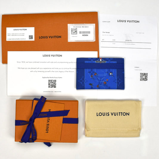 Louis Vuitton - Basketball Monogram Double Card Holder (Blue)