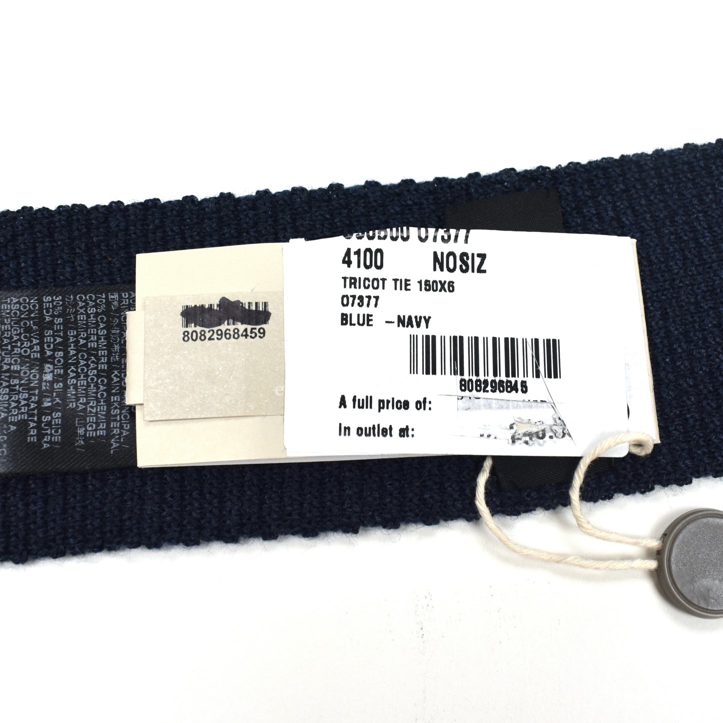 Brioni - Navy Cashmere / Silk Knit Tie
