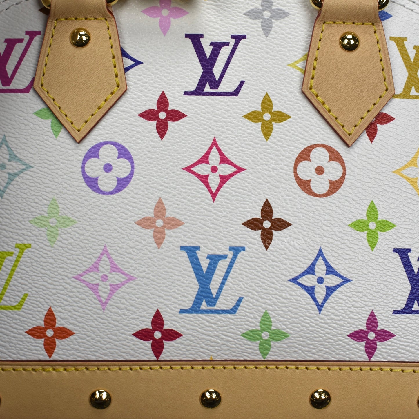 Louis Vuitton x Murakami - Multicolor Monogram Alma BB Bag (White)