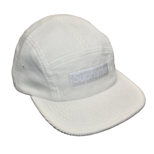 Supreme - Faded Corduroy Box Logo Hat (White)