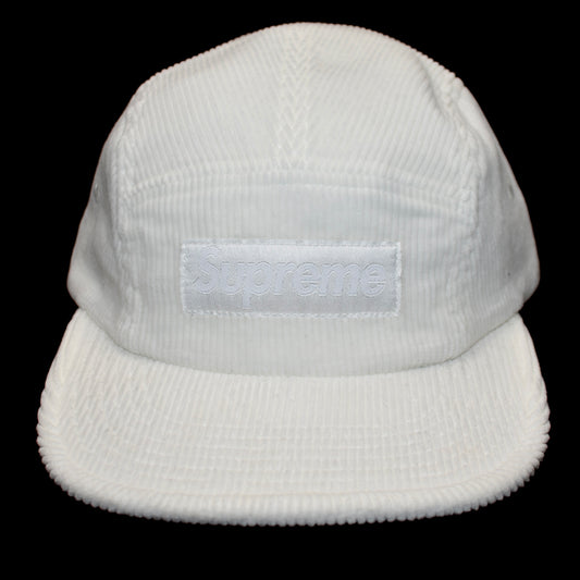 Supreme - Faded Corduroy Box Logo Hat (White)