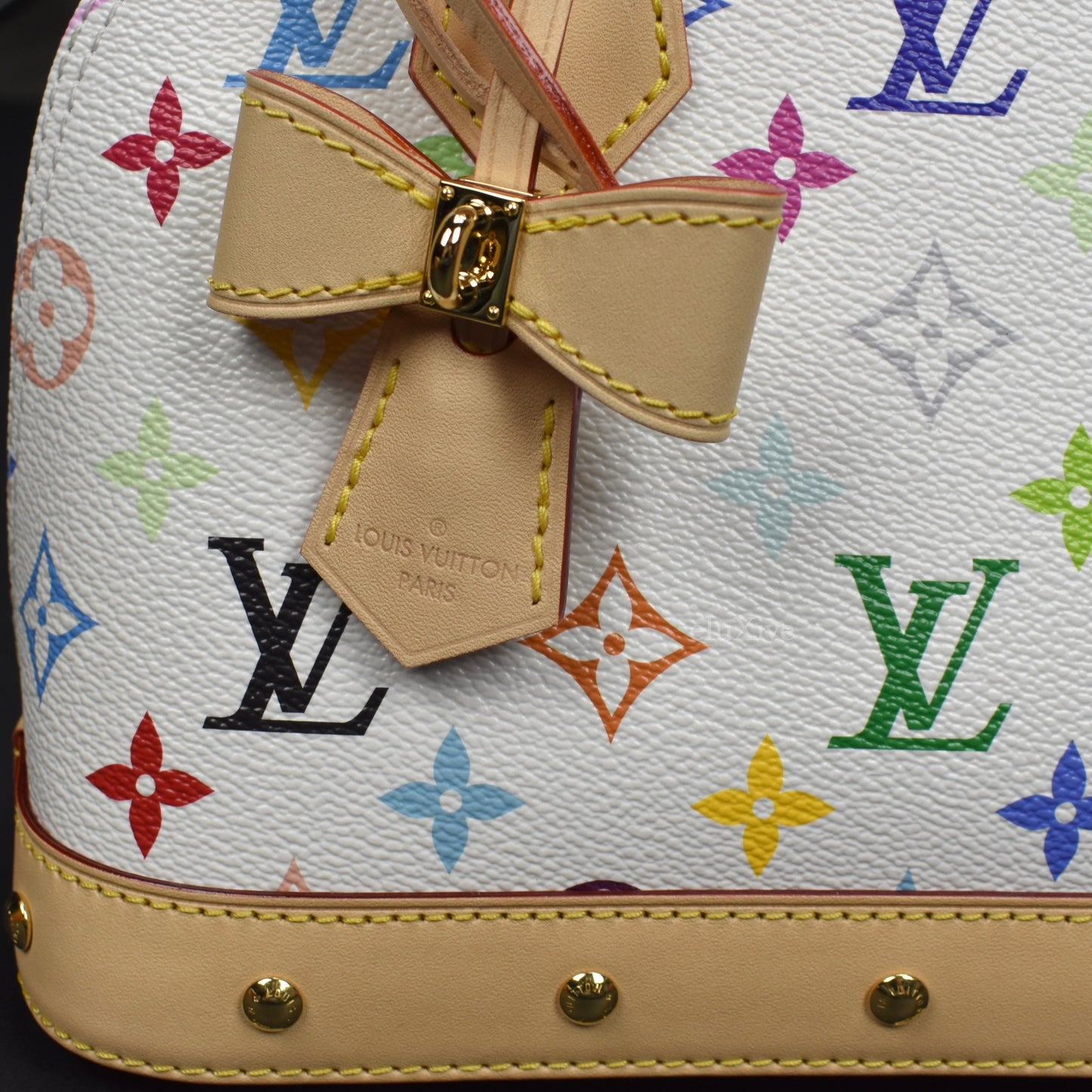 Louis Vuitton x Murakami - Multicolor Monogram Alma BB Bag (White)