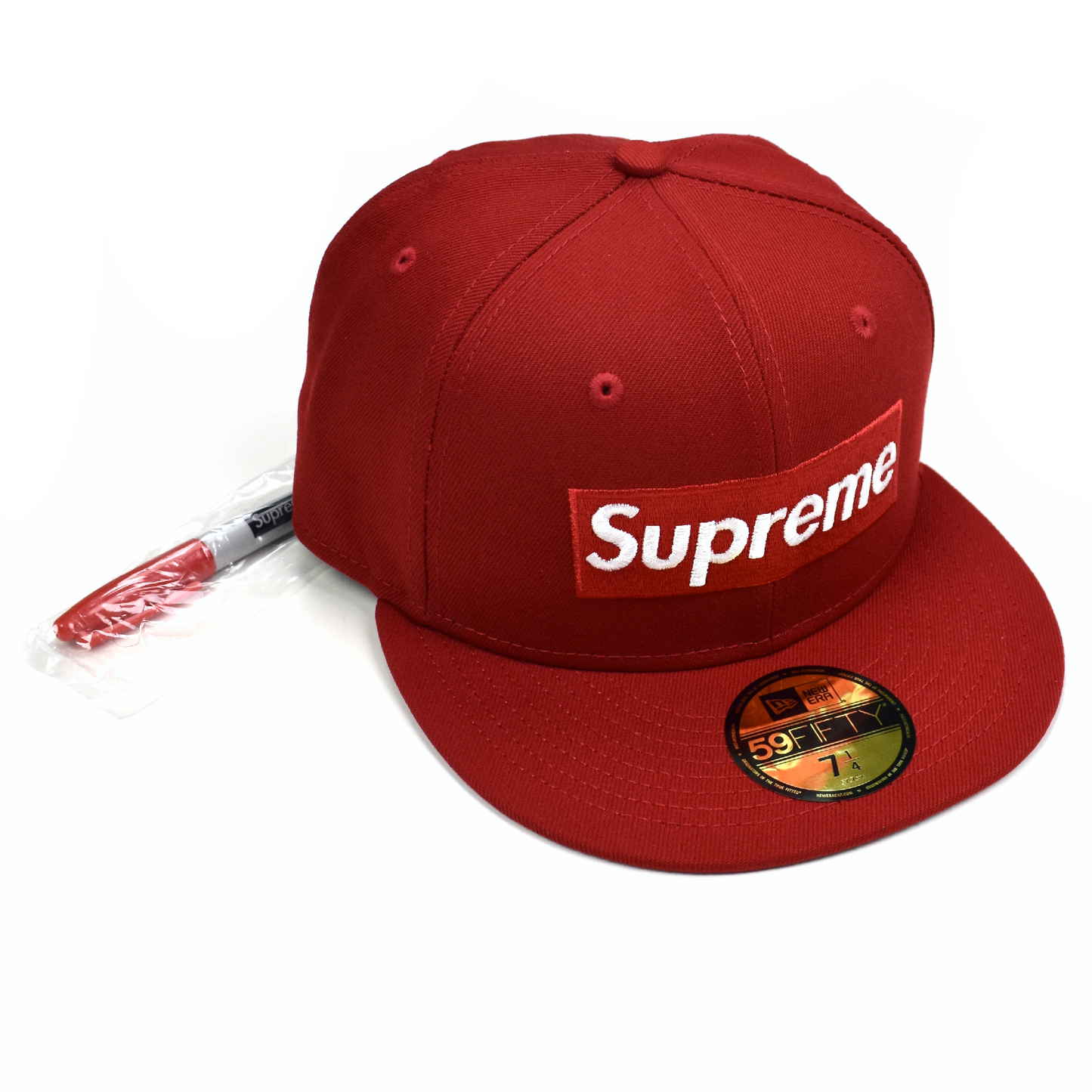 Supreme x New Era - Box Logo Digital Hat w/ Sharpie (Red)