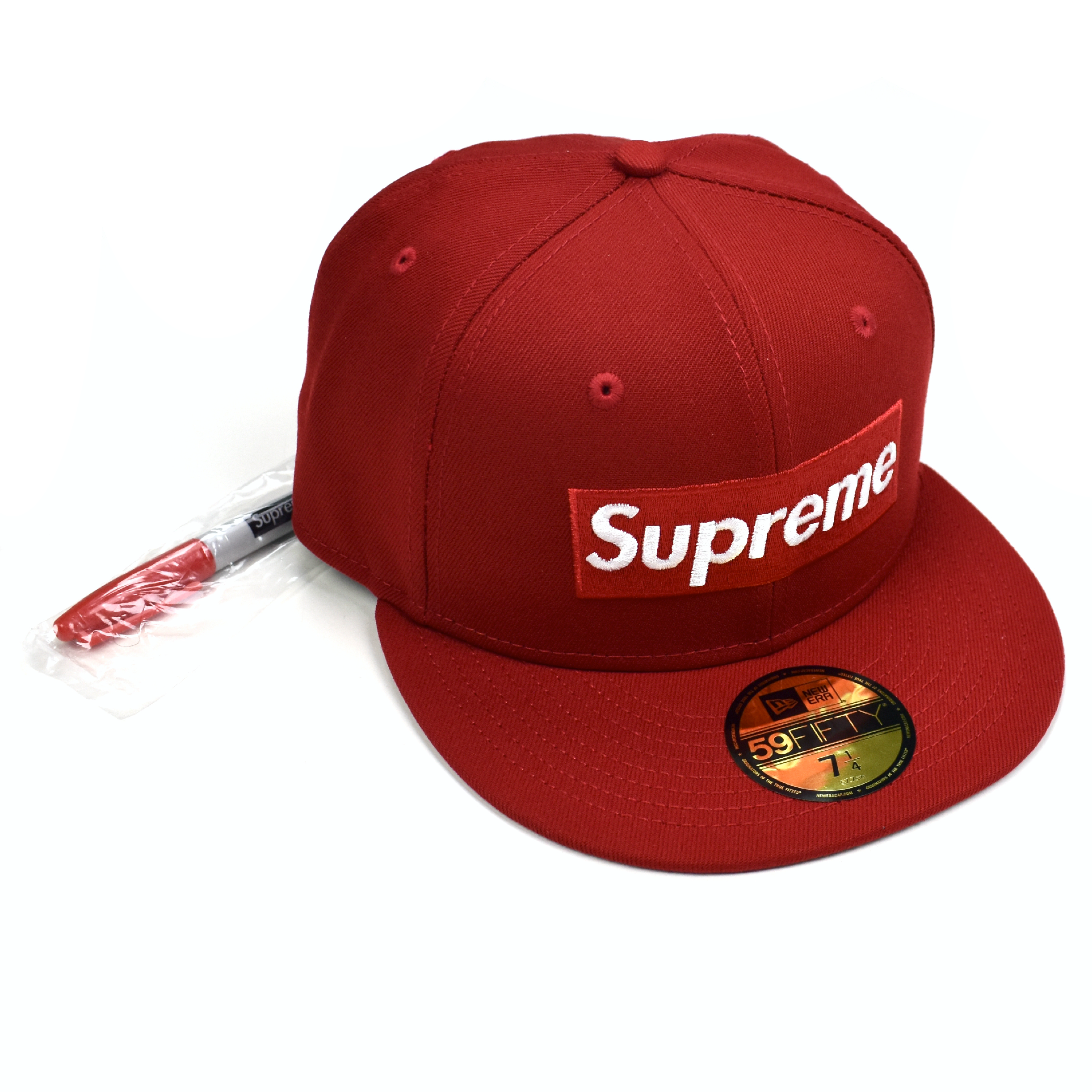 Supreme x New Era - Box Logo Digital Hat w/ Sharpie (Red) – eluXive
