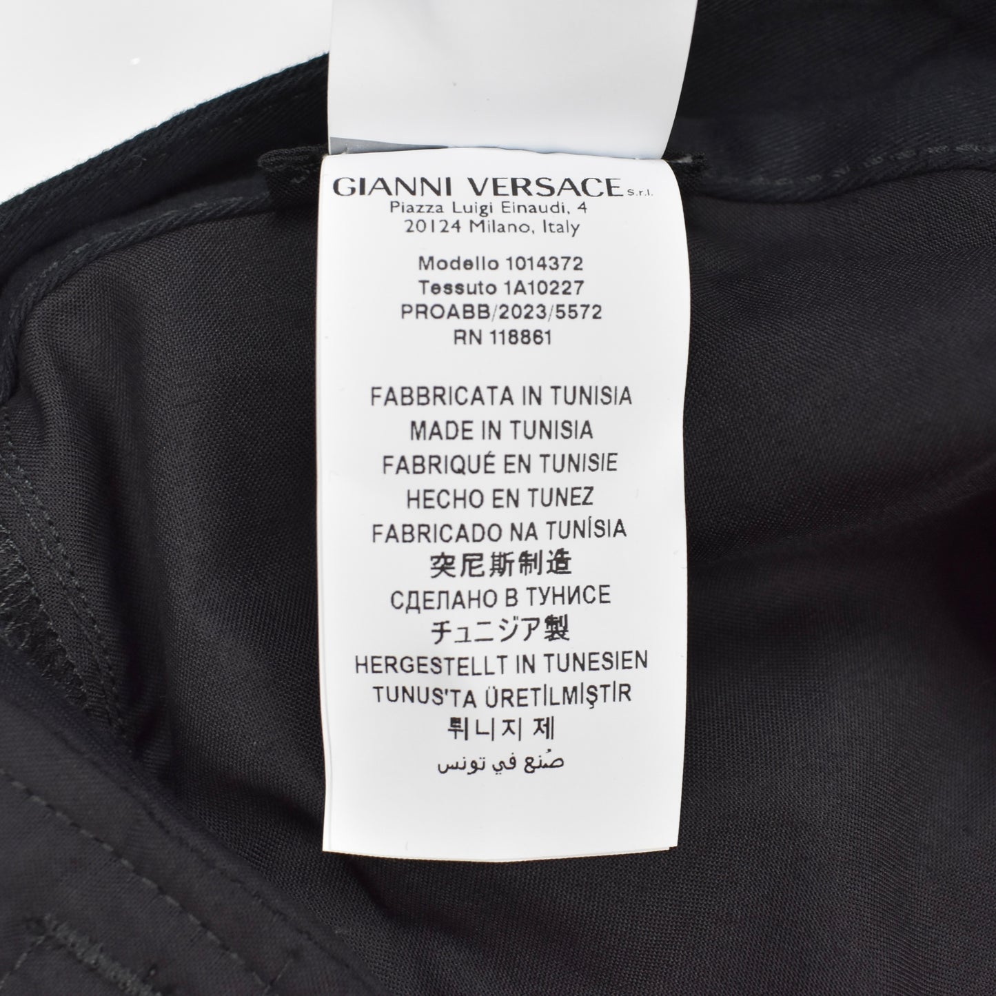 Versace - Black Barocco Accent Twill Pants