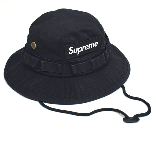 Supreme - Black Box Logo Canvas Boonie Hat