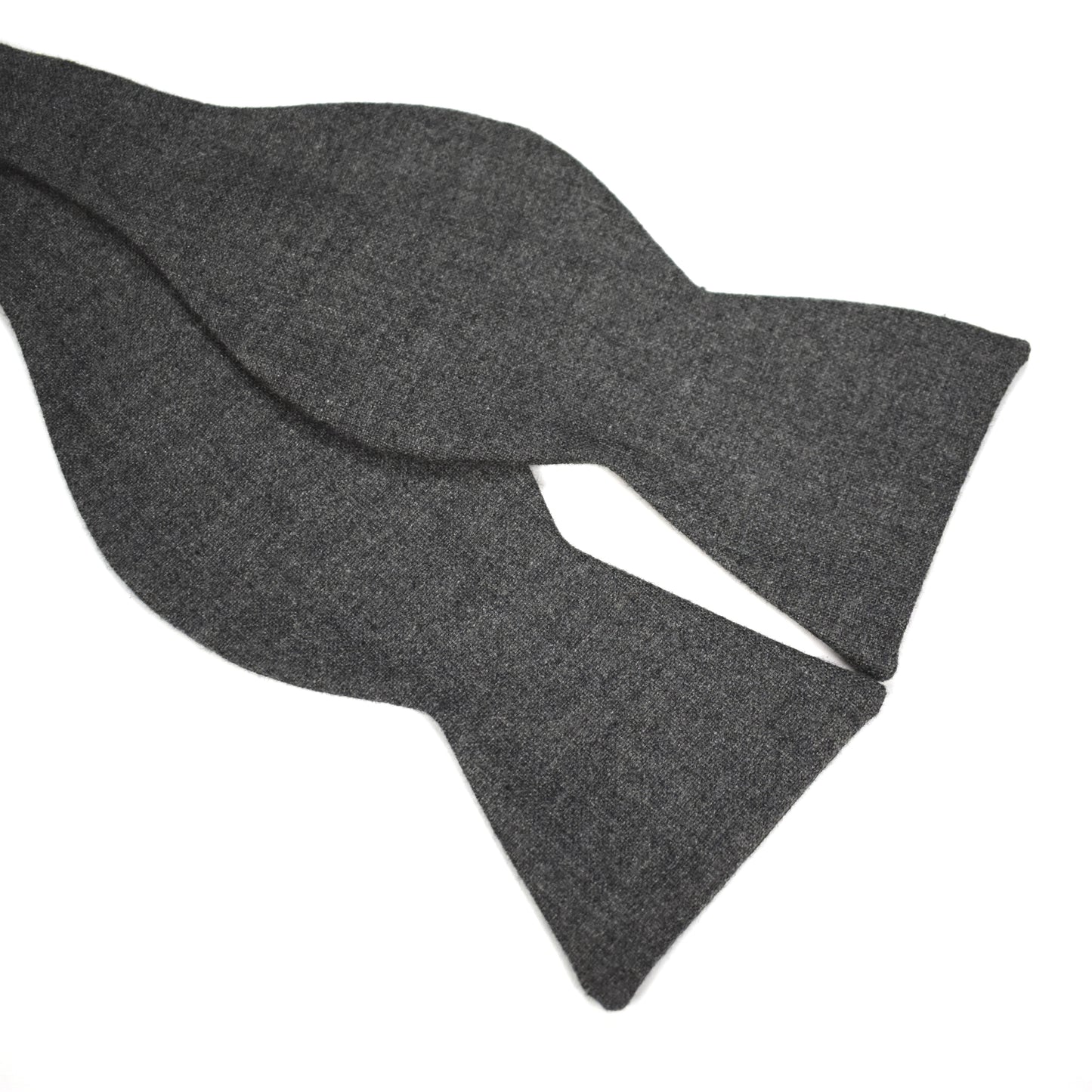 Brunello Cucinelli - Charcoal Gray 100% Cashmere Bow Tie