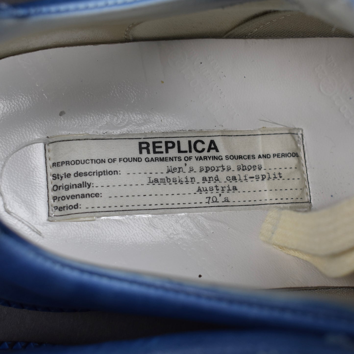 Maison Margiela - Artisinal Blue & White Degrade GAT Sneakers