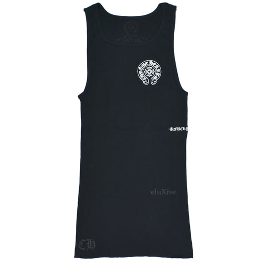 Chrome Hearts - Black Horseshoe Logo Tank Top