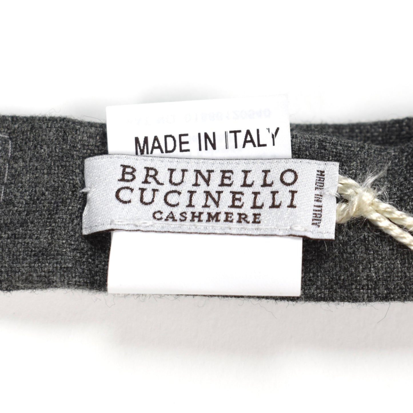 Brunello Cucinelli - Charcoal Gray 100% Cashmere Bow Tie