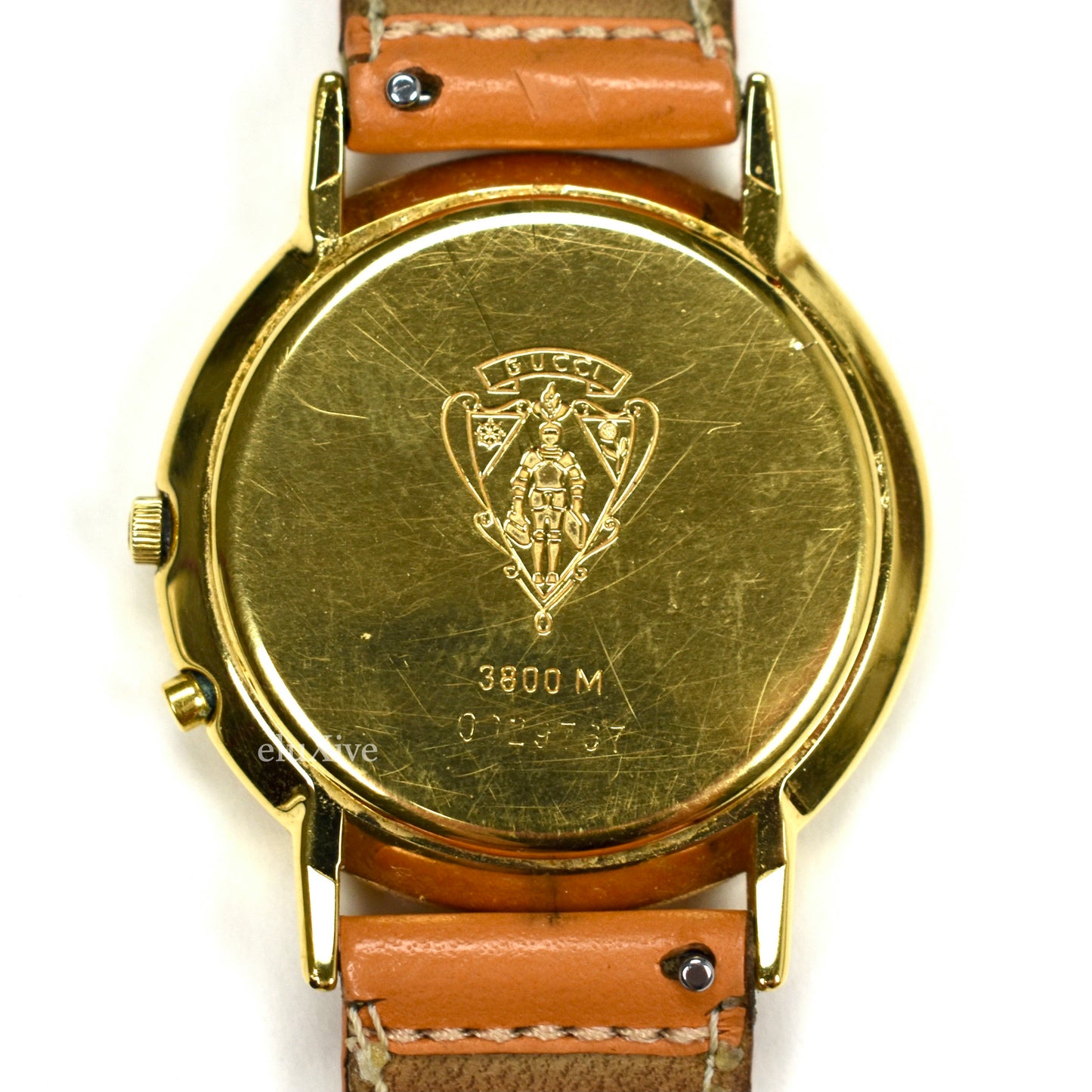 Gucci - 3800M Gold Cream Dial Chronograph Watch