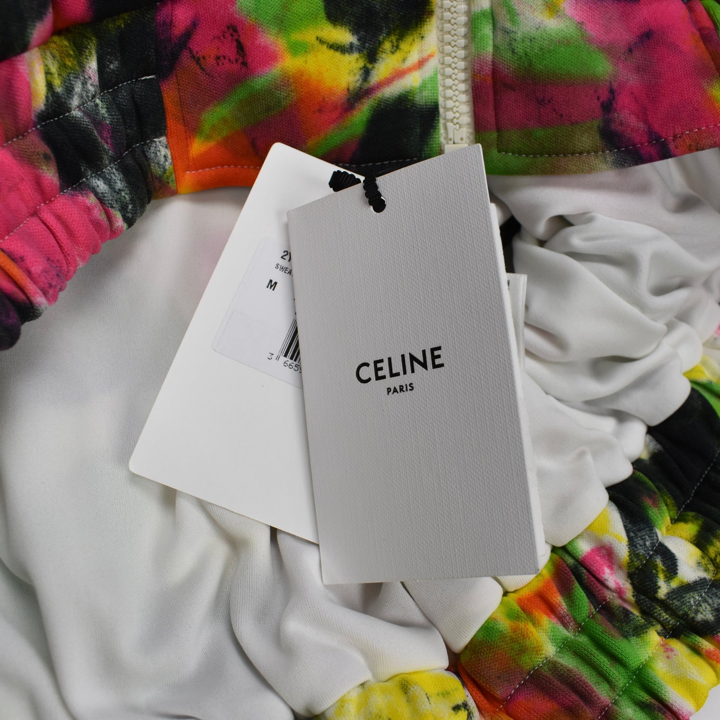 Celine - Abstract Paint Print Track Jacket