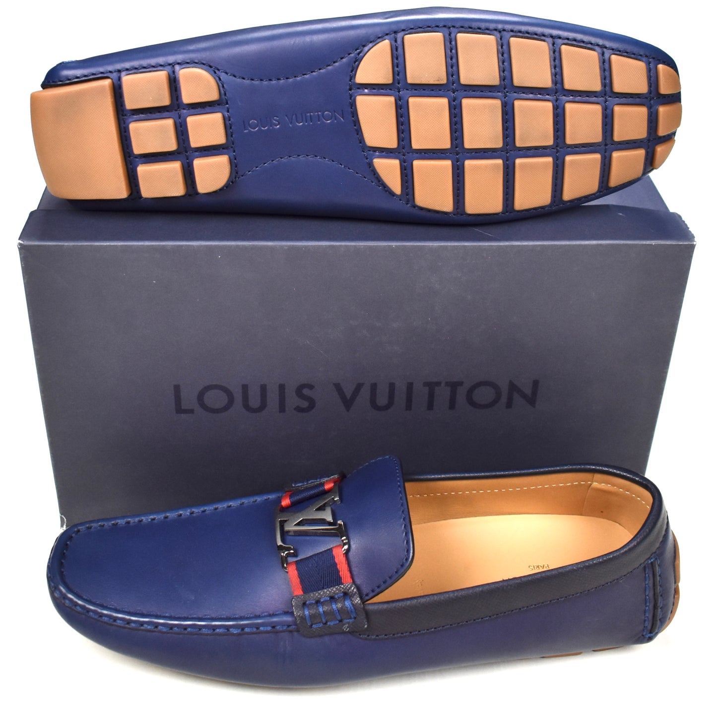 Louis Vuitton - Navy Monte Carlo Driving Loafers