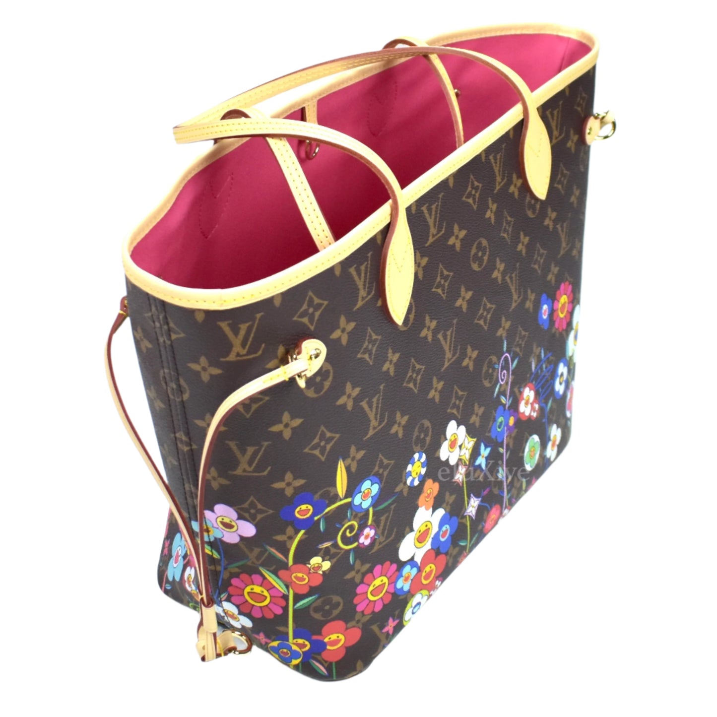 Louis Vuitton x Murakami - Flowers Monogram Neverfull MM Bag (Brown)