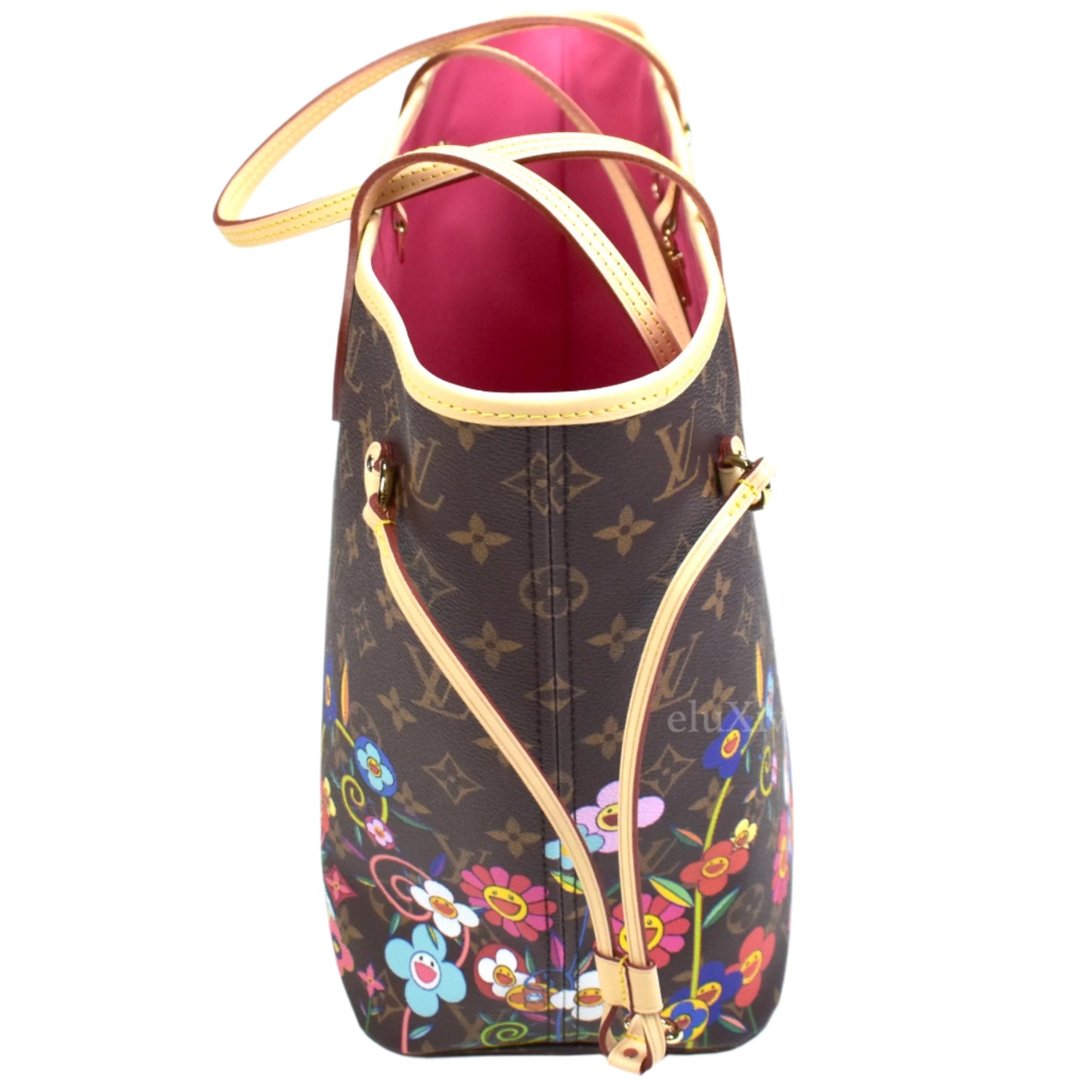 Louis Vuitton x Murakami - Flowers Monogram Neverfull MM Bag (Brown)