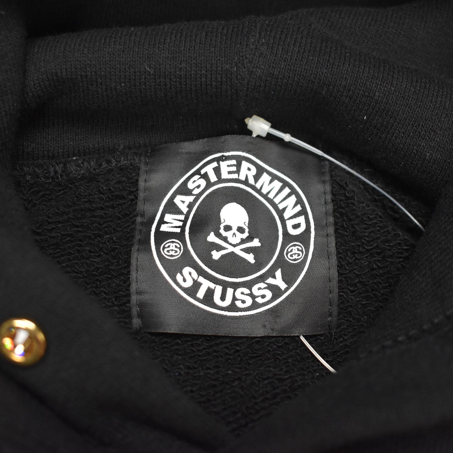 Mastermind x Stussy - Black World Tour Logo Print Hoodie